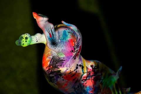 Le Rhino danseur Art Brut de Wttrwulghe Xavier